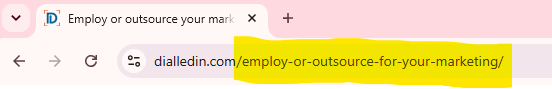 keywords in friendly URL